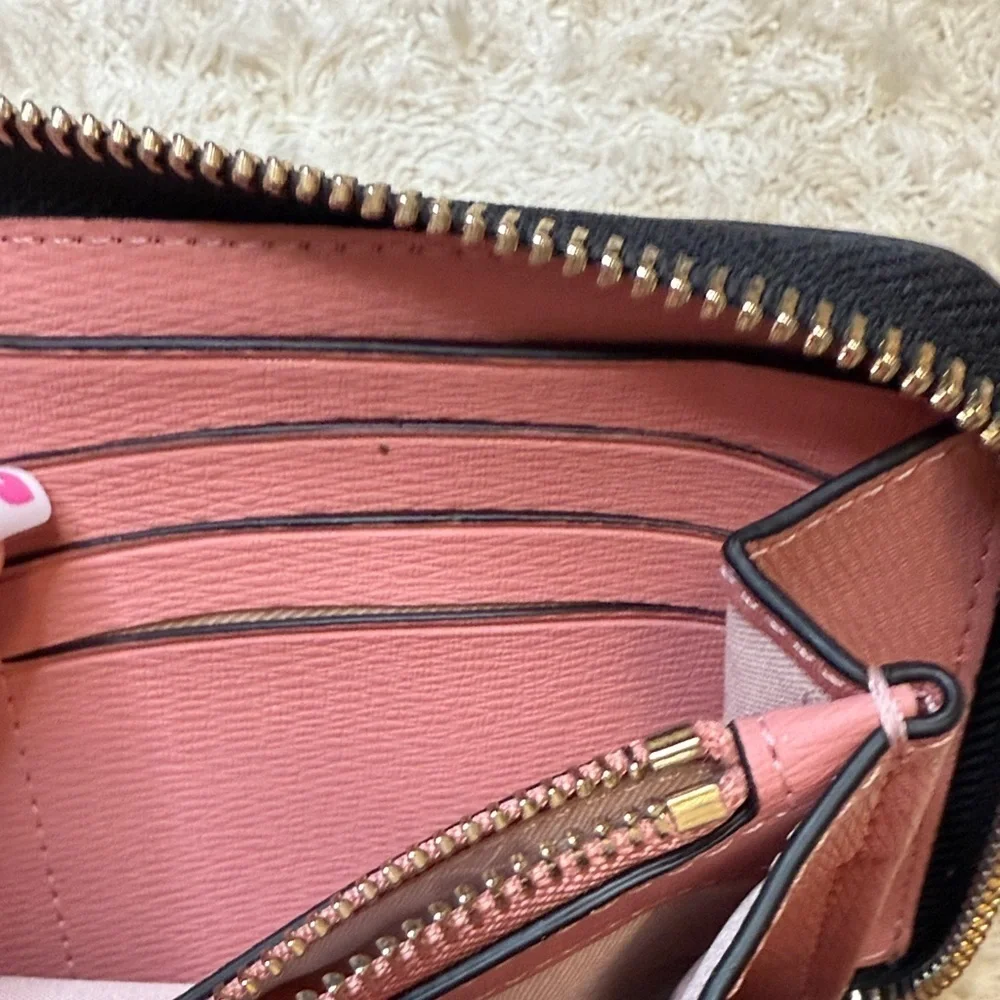 Kate Spade Spencer Ditsy Rose Zip Around Continental Wallet
